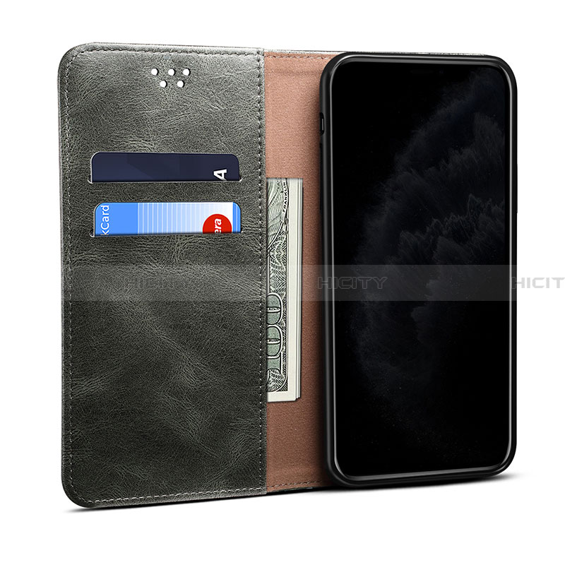 Handytasche Stand Schutzhülle Flip Leder Hülle B02S für Samsung Galaxy A22 5G groß