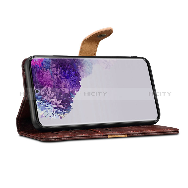 Handytasche Stand Schutzhülle Flip Leder Hülle B02S für Samsung Galaxy S20 5G groß