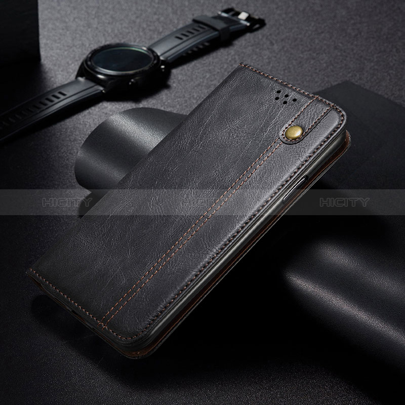 Handytasche Stand Schutzhülle Flip Leder Hülle B02S für Xiaomi Poco M5S Schwarz