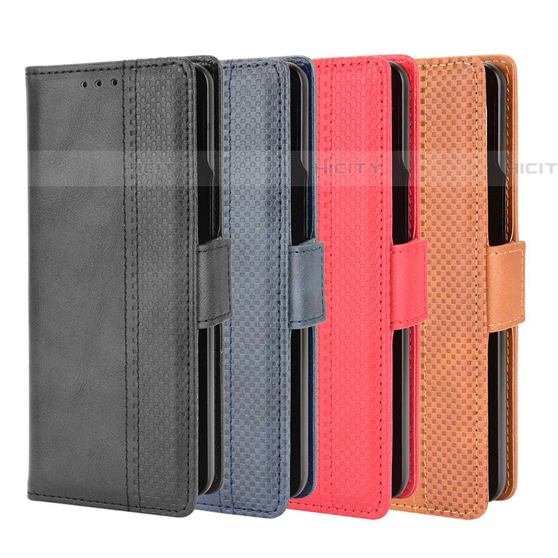 Handytasche Stand Schutzhülle Flip Leder Hülle B02Y für Samsung Galaxy Z Fold4 5G groß