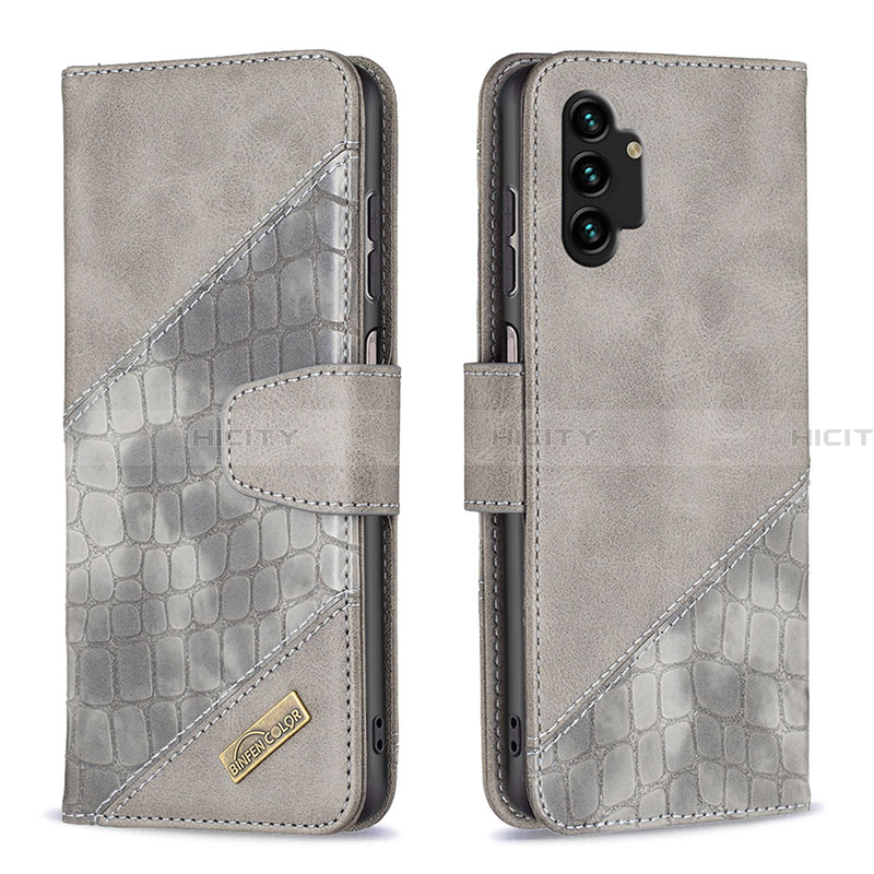 Handytasche Stand Schutzhülle Flip Leder Hülle B03F für Samsung Galaxy A13 4G