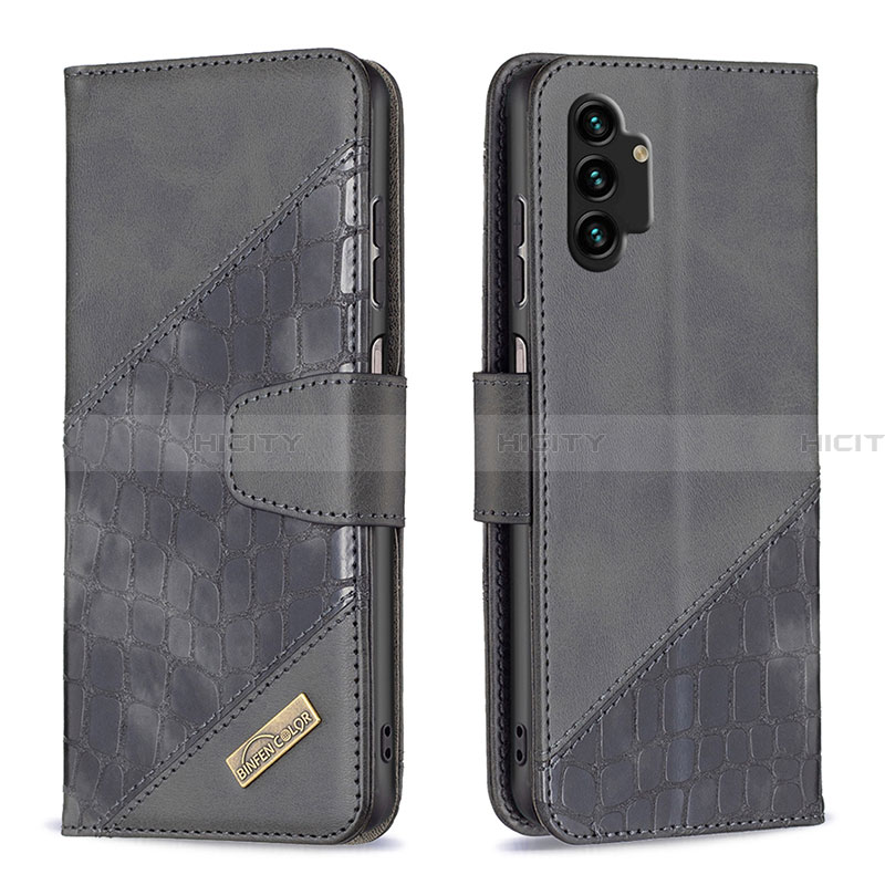 Handytasche Stand Schutzhülle Flip Leder Hülle B03F für Samsung Galaxy A13 4G groß