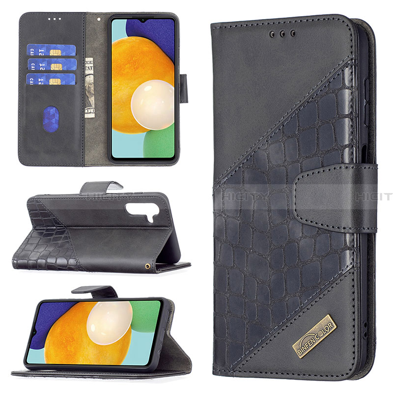 Handytasche Stand Schutzhülle Flip Leder Hülle B03F für Samsung Galaxy A13 5G groß