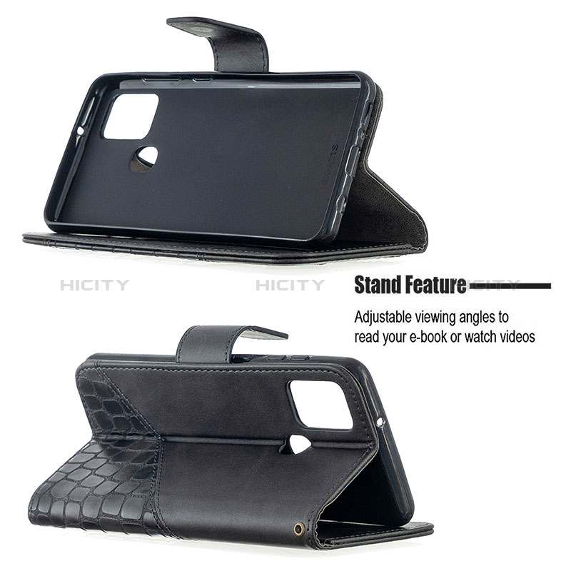 Handytasche Stand Schutzhülle Flip Leder Hülle B03F für Samsung Galaxy A21s