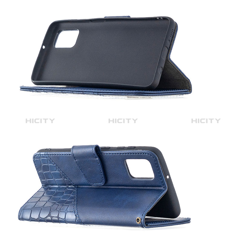 Handytasche Stand Schutzhülle Flip Leder Hülle B03F für Samsung Galaxy A31 groß