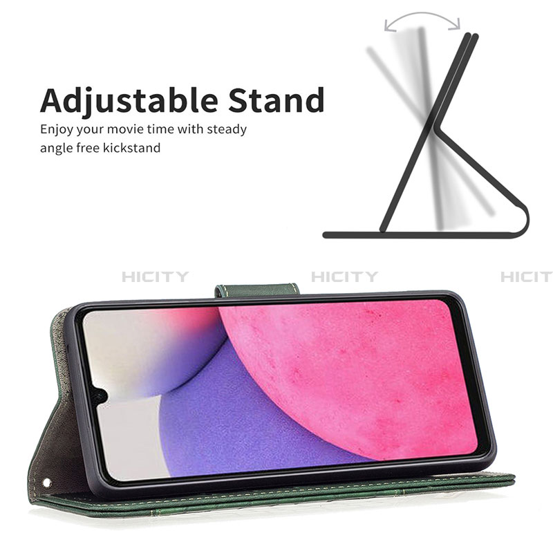 Handytasche Stand Schutzhülle Flip Leder Hülle B03F für Samsung Galaxy A33 5G