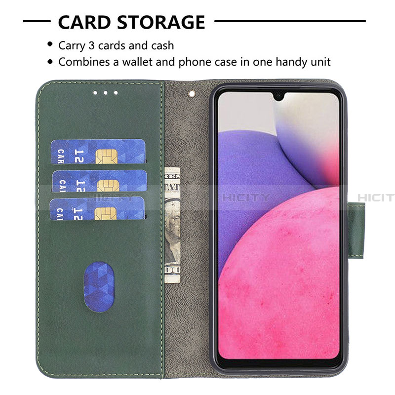 Handytasche Stand Schutzhülle Flip Leder Hülle B03F für Samsung Galaxy A33 5G groß