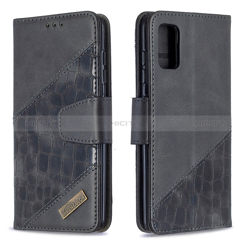 Handytasche Stand Schutzhülle Flip Leder Hülle B03F für Samsung Galaxy A41