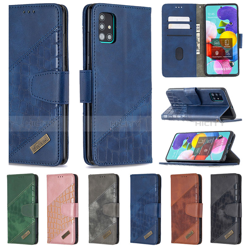 Handytasche Stand Schutzhülle Flip Leder Hülle B03F für Samsung Galaxy A51 5G