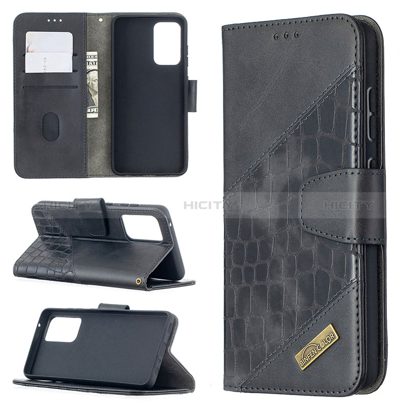 Handytasche Stand Schutzhülle Flip Leder Hülle B03F für Samsung Galaxy A52s 5G