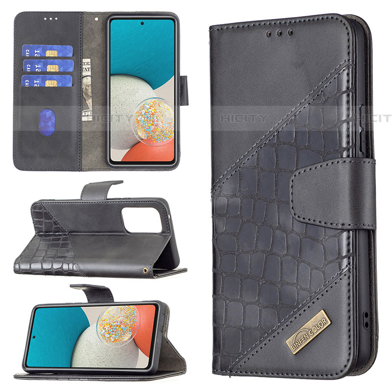 Handytasche Stand Schutzhülle Flip Leder Hülle B03F für Samsung Galaxy A53 5G