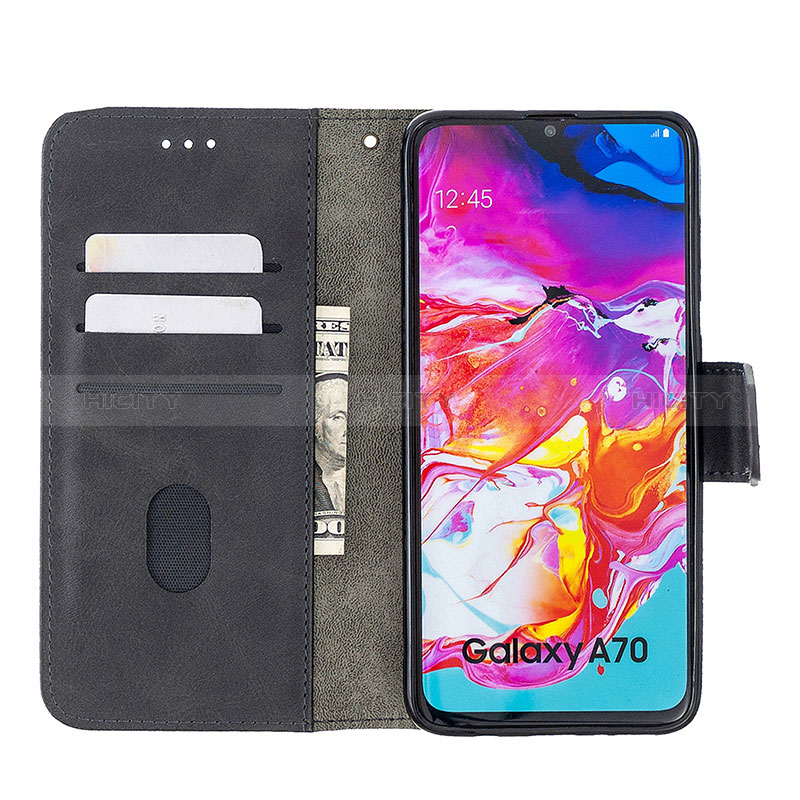 Handytasche Stand Schutzhülle Flip Leder Hülle B03F für Samsung Galaxy A70