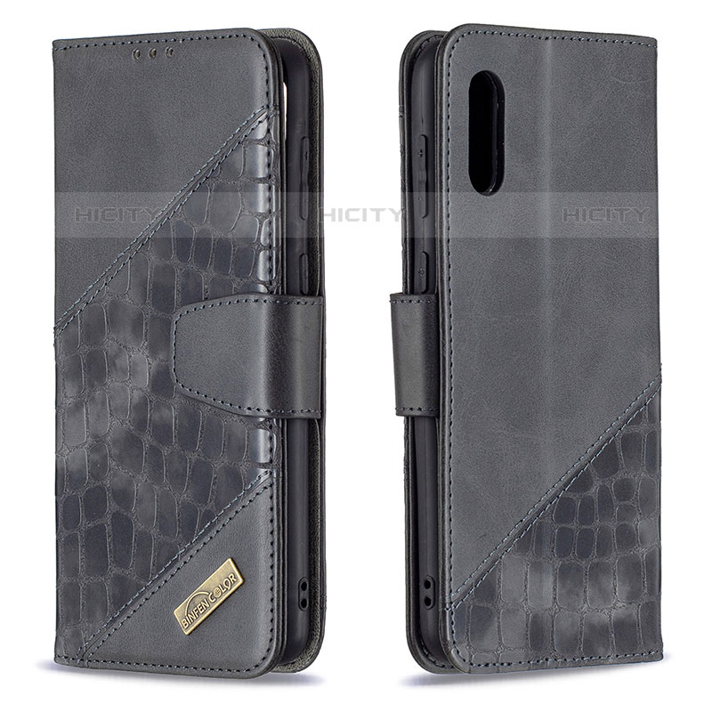 Handytasche Stand Schutzhülle Flip Leder Hülle B03F für Samsung Galaxy M02