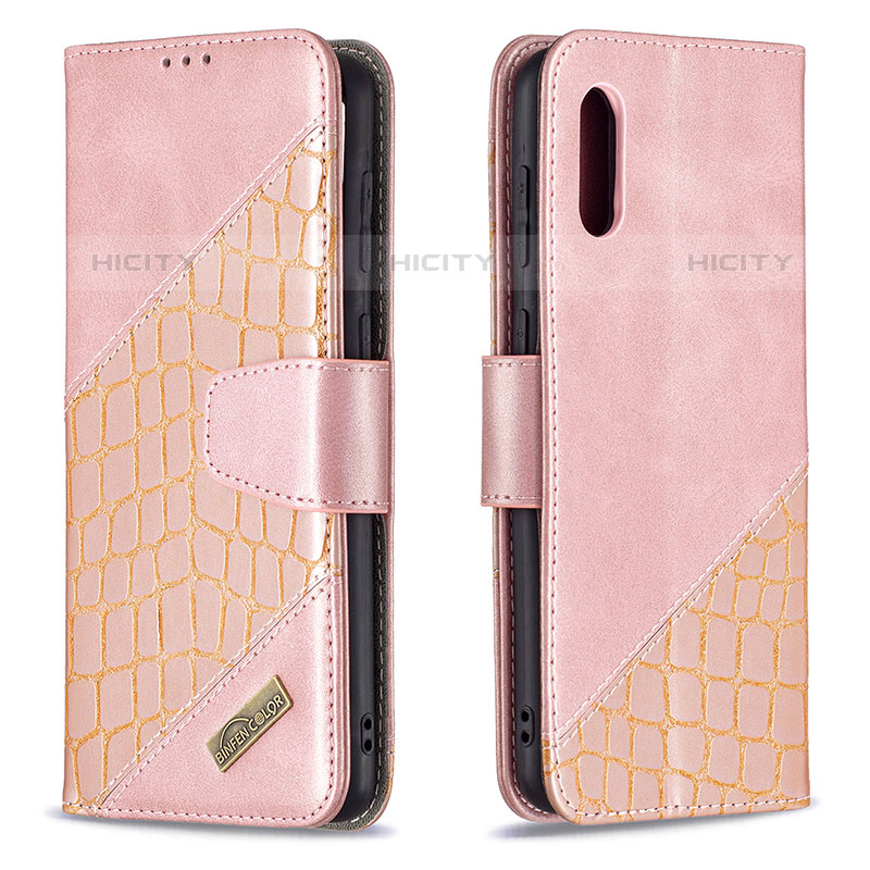 Handytasche Stand Schutzhülle Flip Leder Hülle B03F für Samsung Galaxy M02