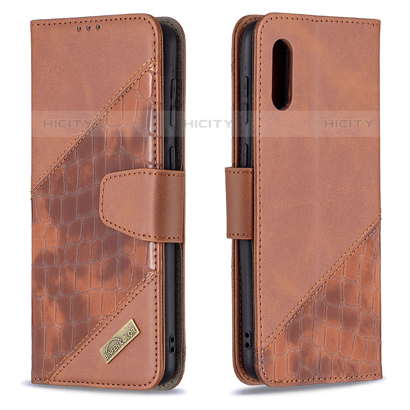 Handytasche Stand Schutzhülle Flip Leder Hülle B03F für Samsung Galaxy M02