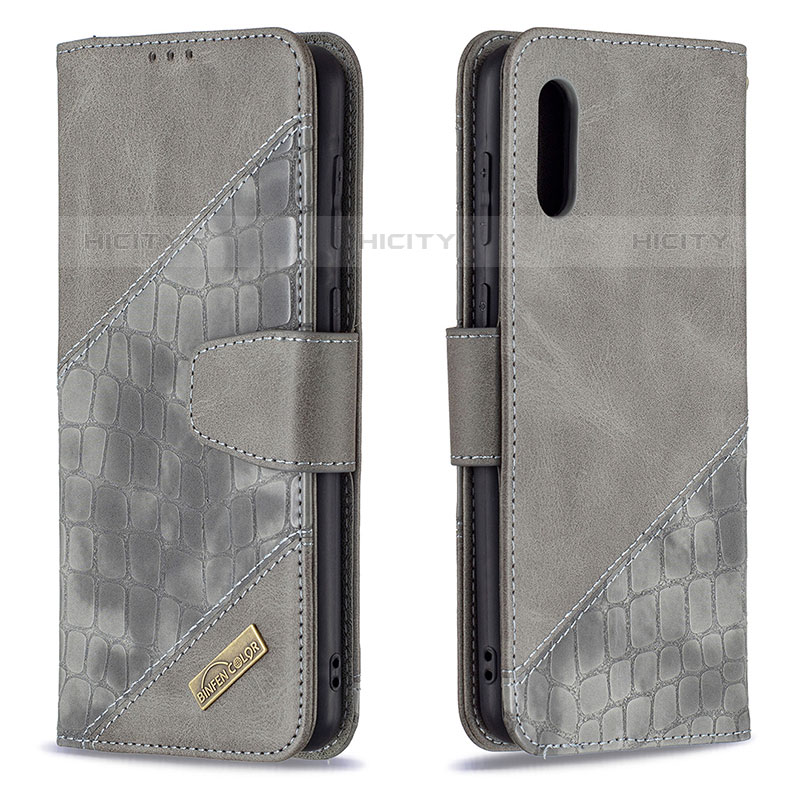 Handytasche Stand Schutzhülle Flip Leder Hülle B03F für Samsung Galaxy M02