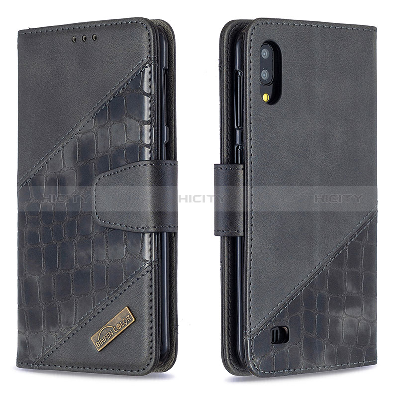 Handytasche Stand Schutzhülle Flip Leder Hülle B03F für Samsung Galaxy M10