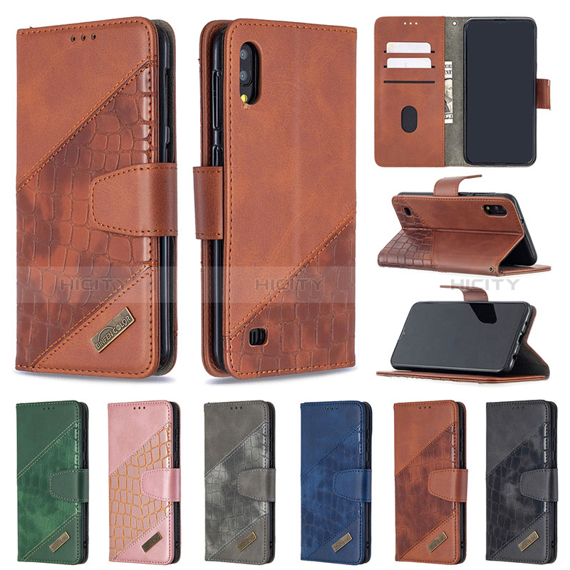 Handytasche Stand Schutzhülle Flip Leder Hülle B03F für Samsung Galaxy M10