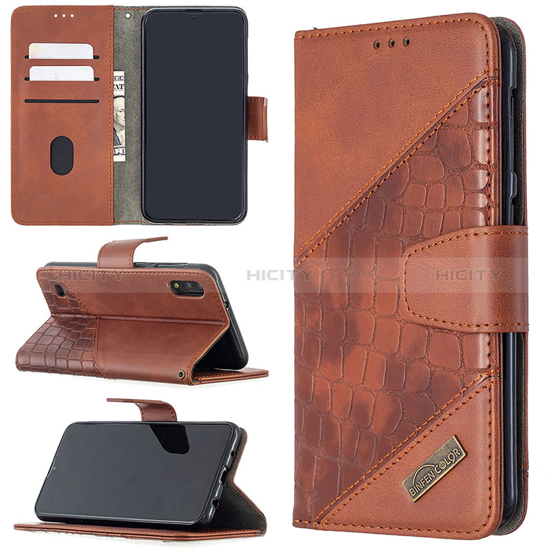 Handytasche Stand Schutzhülle Flip Leder Hülle B03F für Samsung Galaxy M10