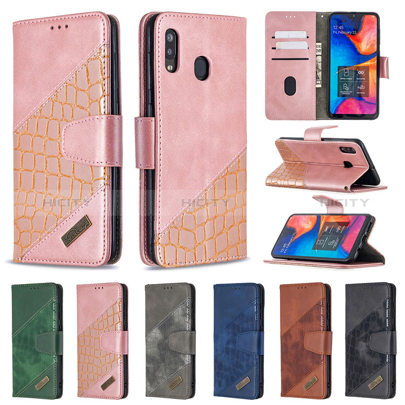 Handytasche Stand Schutzhülle Flip Leder Hülle B03F für Samsung Galaxy M10S