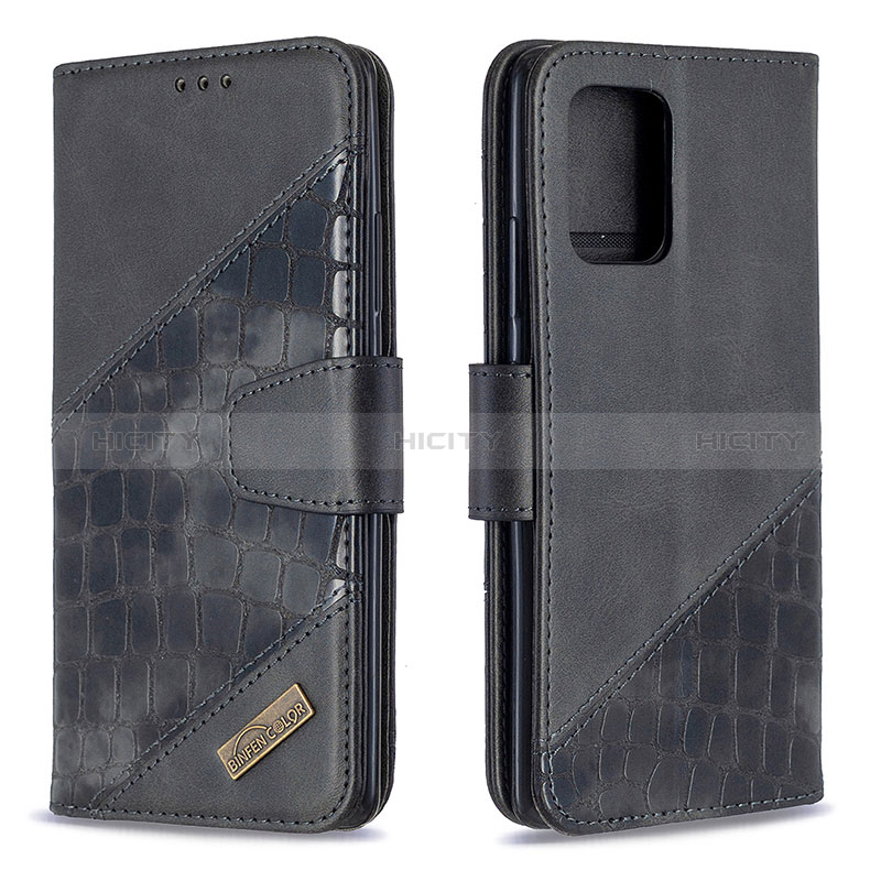 Handytasche Stand Schutzhülle Flip Leder Hülle B03F für Samsung Galaxy M80S Schwarz Plus