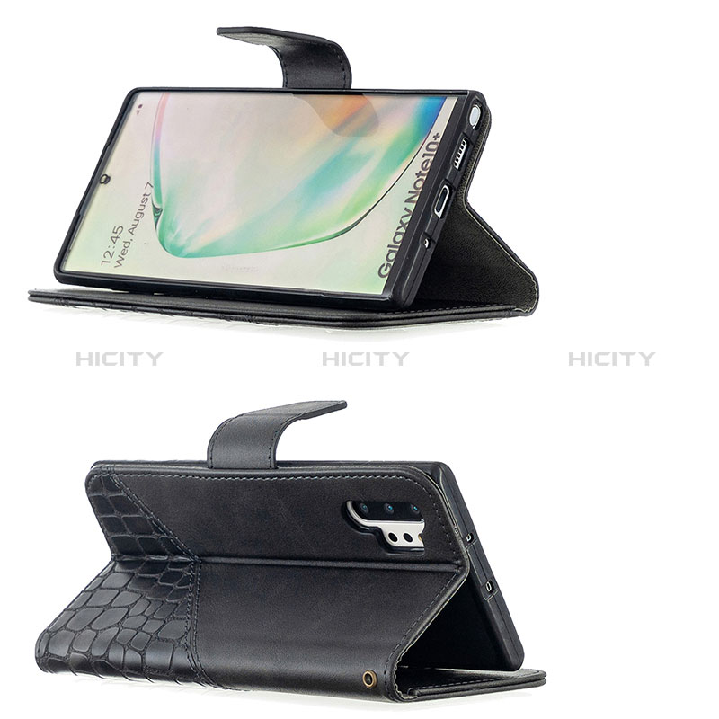 Handytasche Stand Schutzhülle Flip Leder Hülle B03F für Samsung Galaxy Note 10 Plus 5G