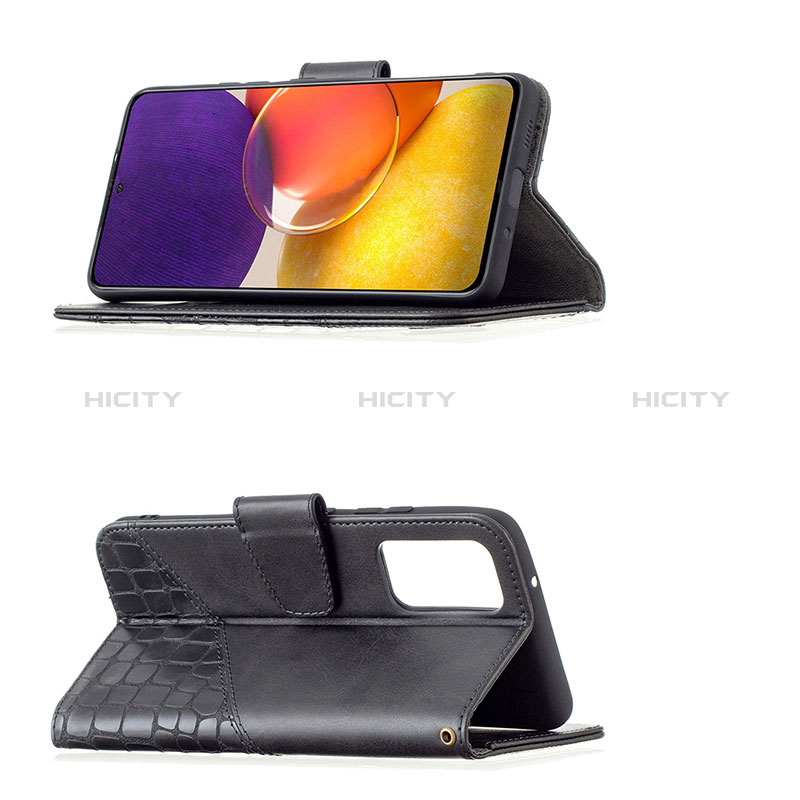 Handytasche Stand Schutzhülle Flip Leder Hülle B03F für Samsung Galaxy Quantum2 5G groß