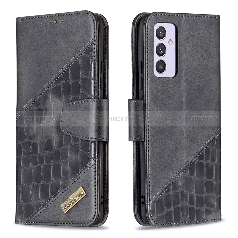 Handytasche Stand Schutzhülle Flip Leder Hülle B03F für Samsung Galaxy Quantum2 5G groß