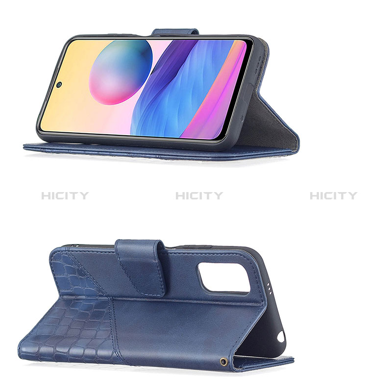 Handytasche Stand Schutzhülle Flip Leder Hülle B03F für Xiaomi POCO M3 Pro 5G groß