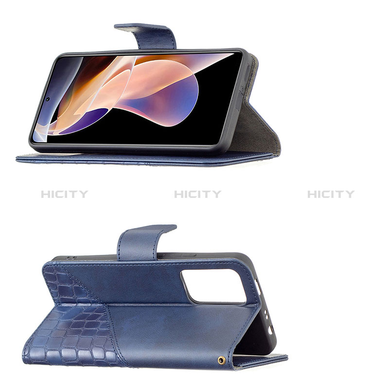 Handytasche Stand Schutzhülle Flip Leder Hülle B03F für Xiaomi Poco X4 NFC groß