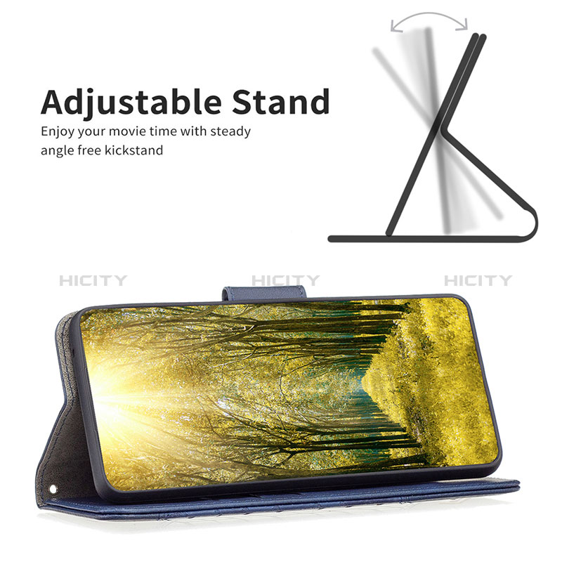 Handytasche Stand Schutzhülle Flip Leder Hülle B03F für Xiaomi Poco X4 Pro 5G groß