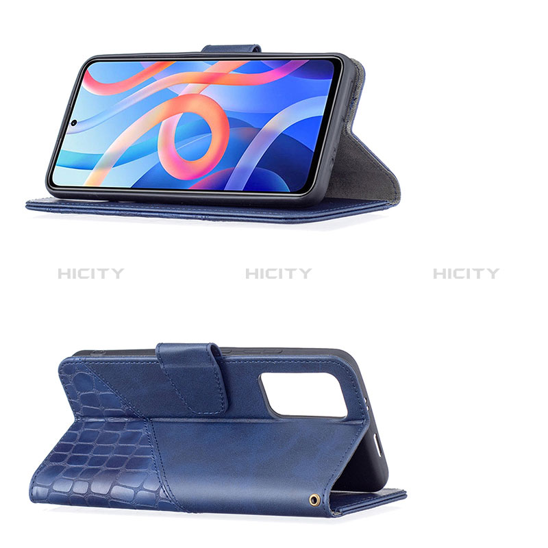 Handytasche Stand Schutzhülle Flip Leder Hülle B03F für Xiaomi Redmi Note 11 5G groß