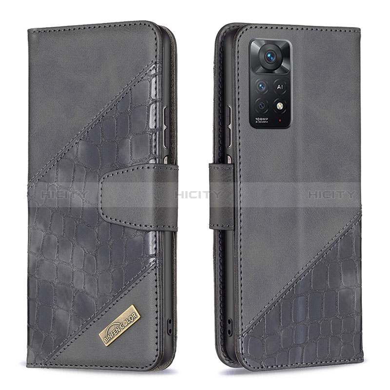 Handytasche Stand Schutzhülle Flip Leder Hülle B03F für Xiaomi Redmi Note 11 Pro 4G