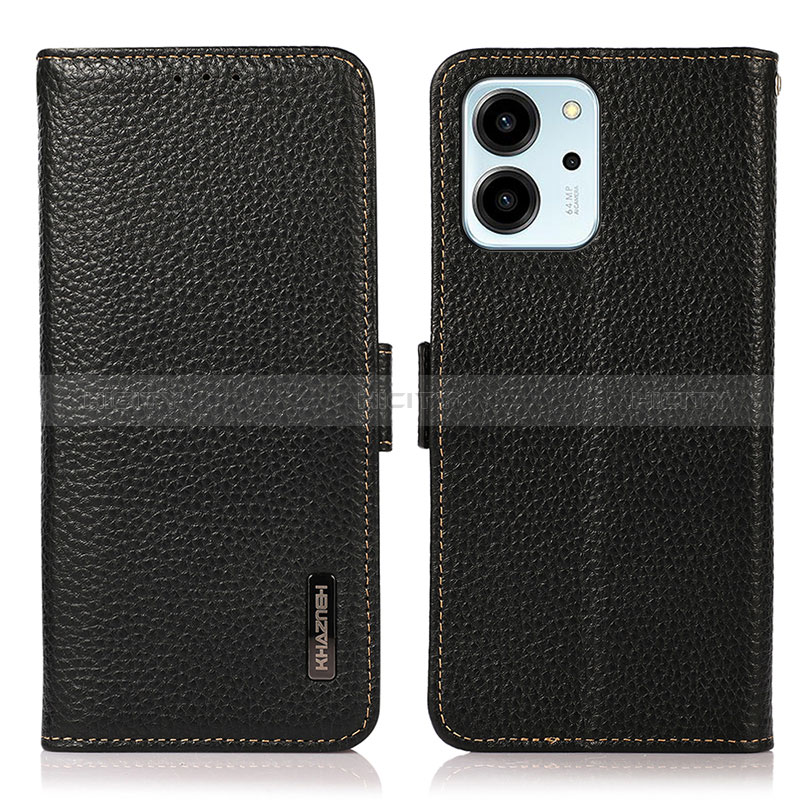 Handytasche Stand Schutzhülle Flip Leder Hülle B03H für Huawei Honor 80 SE 5G Schwarz Plus