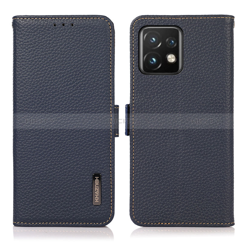 Handytasche Stand Schutzhülle Flip Leder Hülle B03H für Motorola Moto Edge Plus (2023) 5G Blau