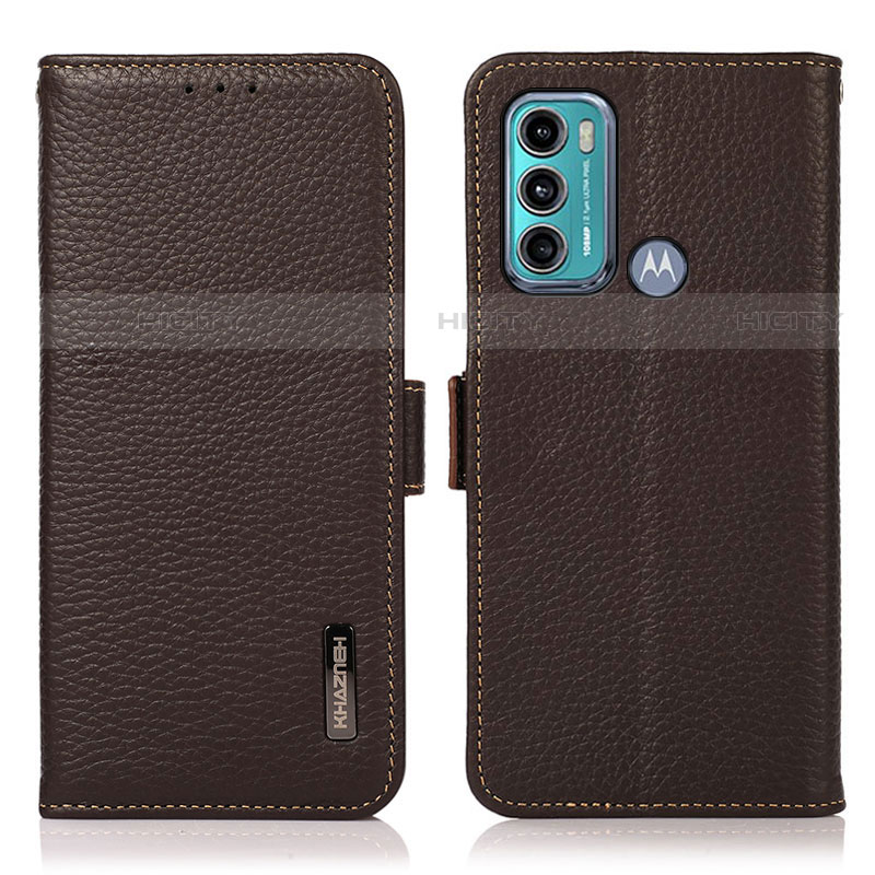 Handytasche Stand Schutzhülle Flip Leder Hülle B03H für Motorola Moto G40 Fusion groß