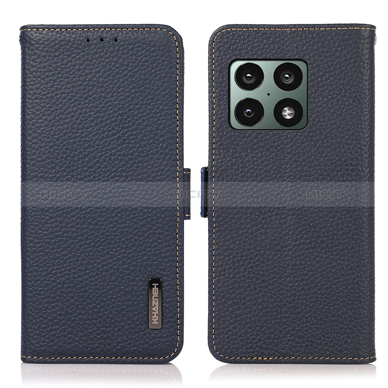 Handytasche Stand Schutzhülle Flip Leder Hülle B03H für OnePlus 10 Pro 5G Blau Plus