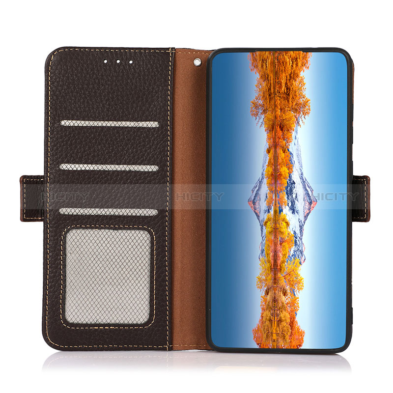 Handytasche Stand Schutzhülle Flip Leder Hülle B03H für Oppo A16 groß