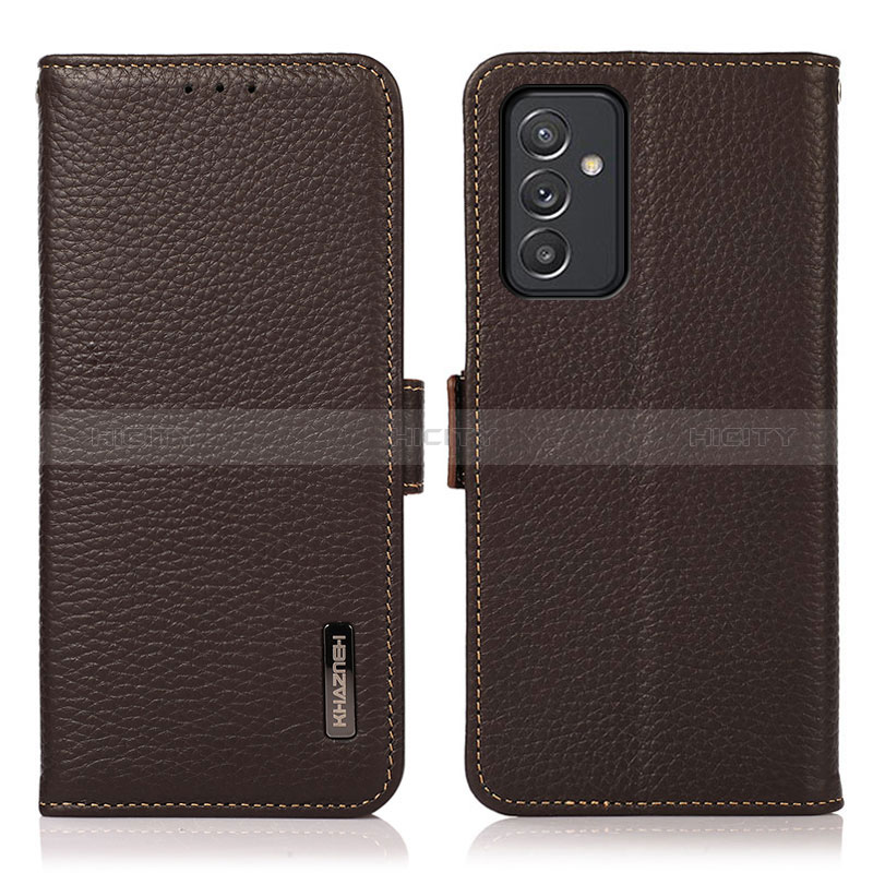 Handytasche Stand Schutzhülle Flip Leder Hülle B03H für Samsung Galaxy A15 4G Braun Plus