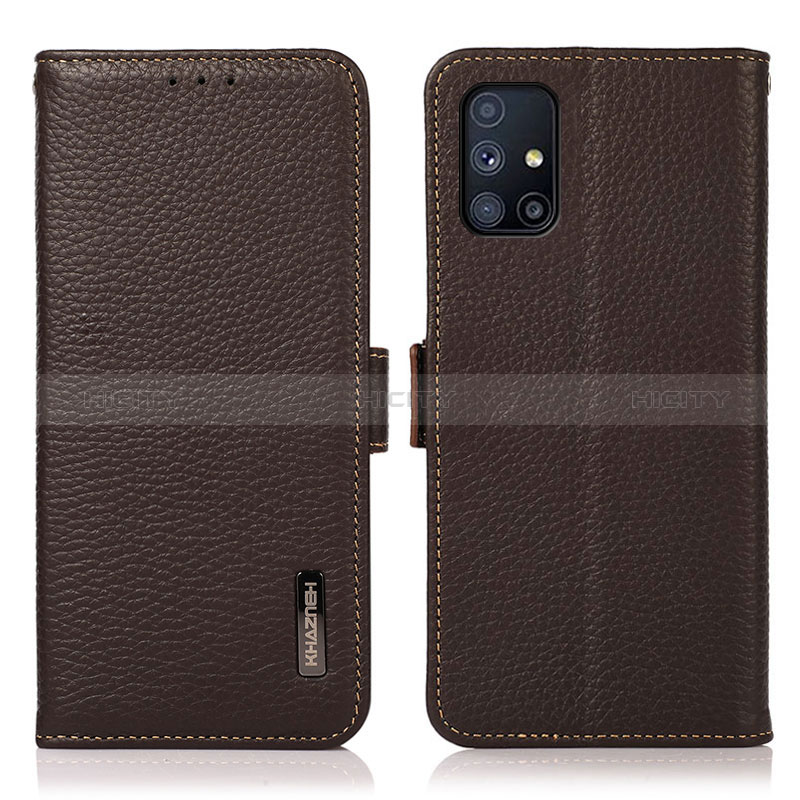 Handytasche Stand Schutzhülle Flip Leder Hülle B03H für Samsung Galaxy M51 groß