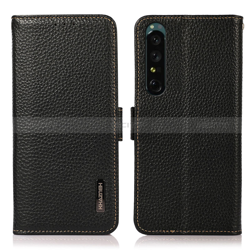 Handytasche Stand Schutzhülle Flip Leder Hülle B03H für Sony Xperia 1 IV groß