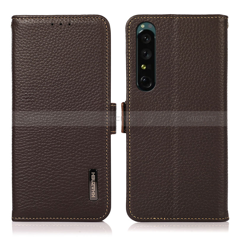 Handytasche Stand Schutzhülle Flip Leder Hülle B03H für Sony Xperia 1 IV SO-51C groß