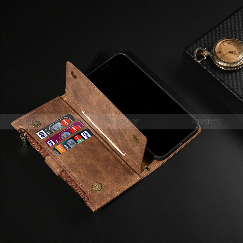 Handytasche Stand Schutzhülle Flip Leder Hülle B03S für Google Pixel 8 5G groß