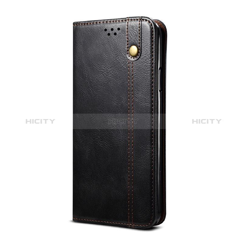 Handytasche Stand Schutzhülle Flip Leder Hülle B03S für Xiaomi Mi 10i 5G Schwarz