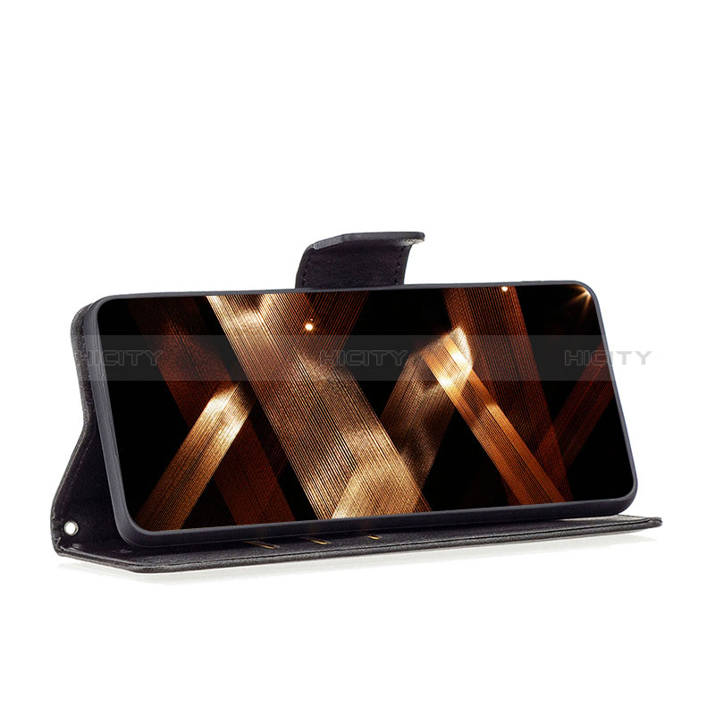 Handytasche Stand Schutzhülle Flip Leder Hülle B04F für Motorola Moto E13 groß