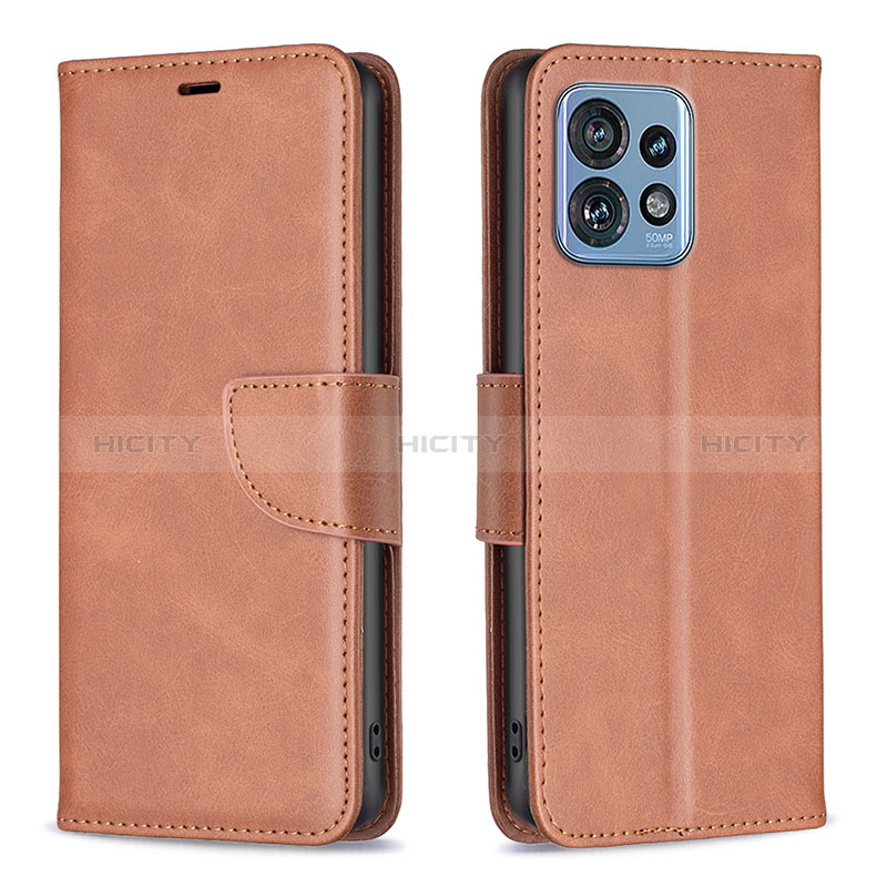 Handytasche Stand Schutzhülle Flip Leder Hülle B04F für Motorola Moto Edge 40 Pro 5G groß