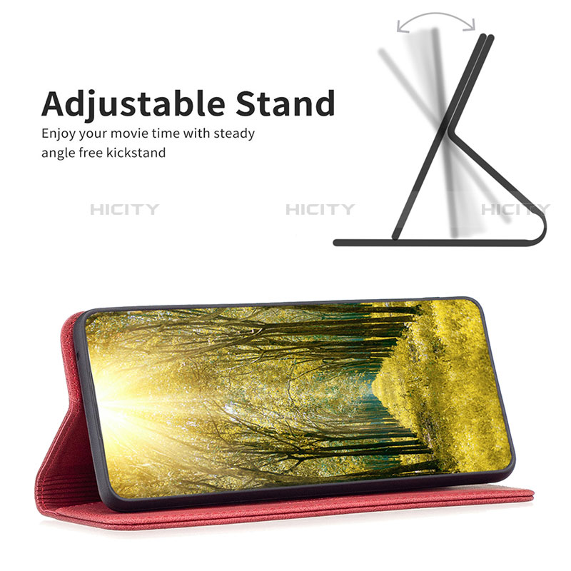 Handytasche Stand Schutzhülle Flip Leder Hülle B04F für Motorola Moto Edge Plus (2022) 5G groß