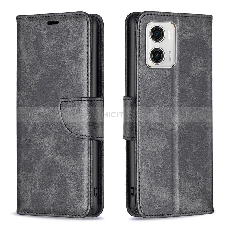 Handytasche Stand Schutzhülle Flip Leder Hülle B04F für Motorola Moto G73 5G groß