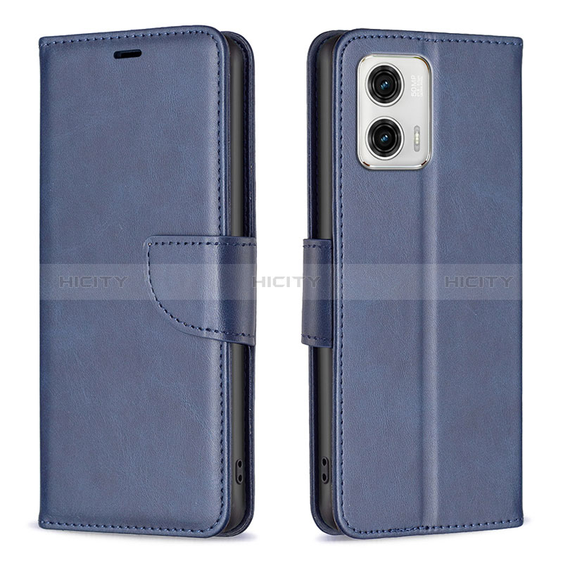 Handytasche Stand Schutzhülle Flip Leder Hülle B04F für Motorola Moto G73 5G