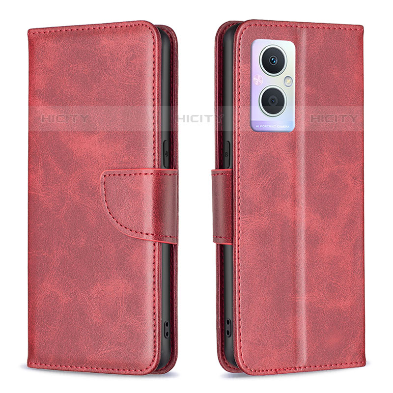 Handytasche Stand Schutzhülle Flip Leder Hülle B04F für OnePlus Nord N20 5G Rot Plus